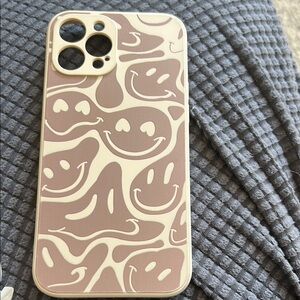 Stylish Brown Smiley Face Phone Case